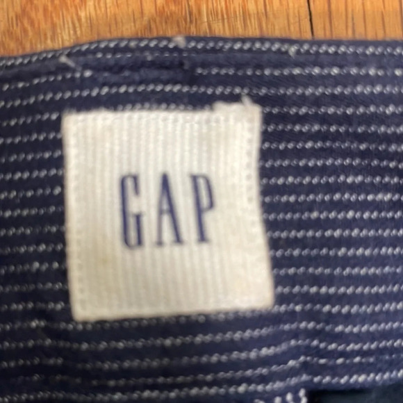 Gap Skinny Ankle Pant navy pinstripe business casual size 4 - Picture 3 of 6